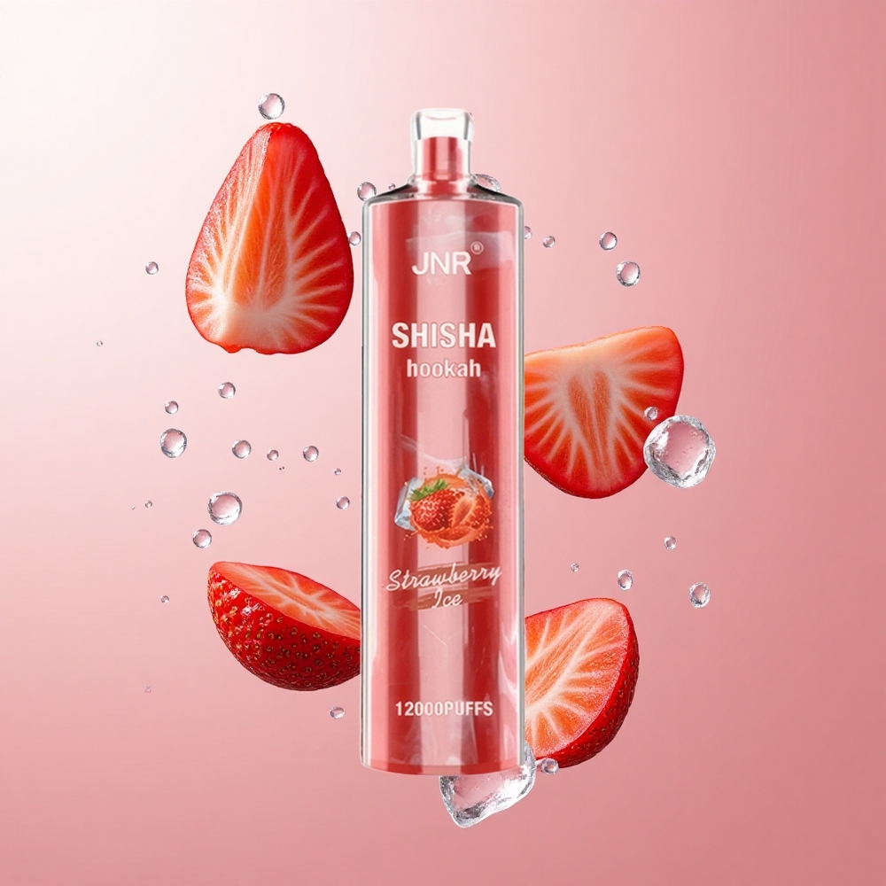 JNR Shisha Hookah 12000 Puffs Fraise Glacée 24ml Taille Compacte wholesale Suisse