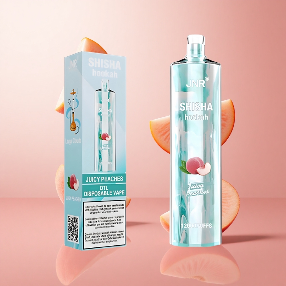 JNR Shisha Hookah 12000 Puffs Pêches Juteuses 24ml Type-C wholesale Suisse