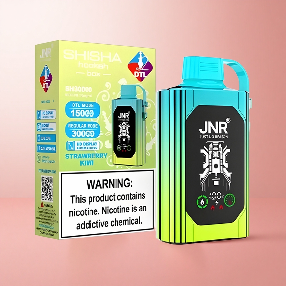 JNR Shisha Hookah Box 20500 Puffs Fraise Kiwi Affichage HD 25ml wholesale Suisse