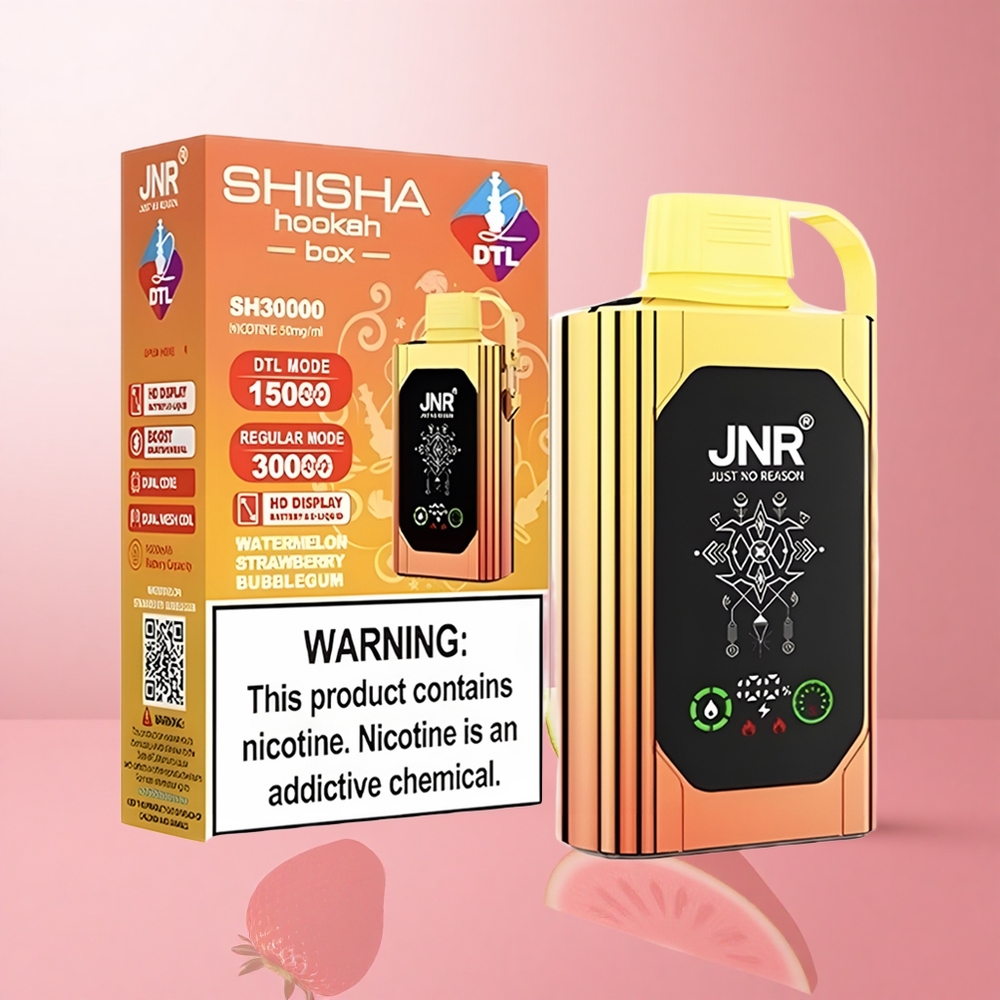JNR Shisha Hookah Box 20500 Puffs Pastèque Fraise Bubblegum Affichage HD 25ml wholesale Suisse