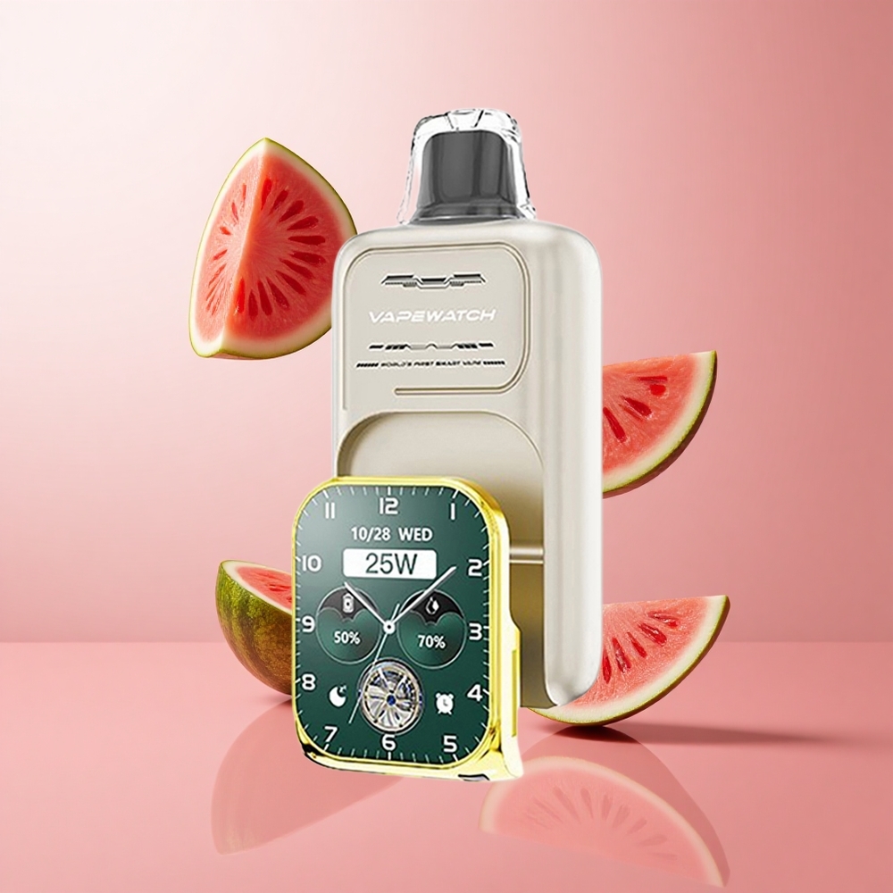 JNR Vape Watch 30000 Puffs Vape Jetable Pastèque Glacée 19mL 5% Nicotine wholesale Suisse