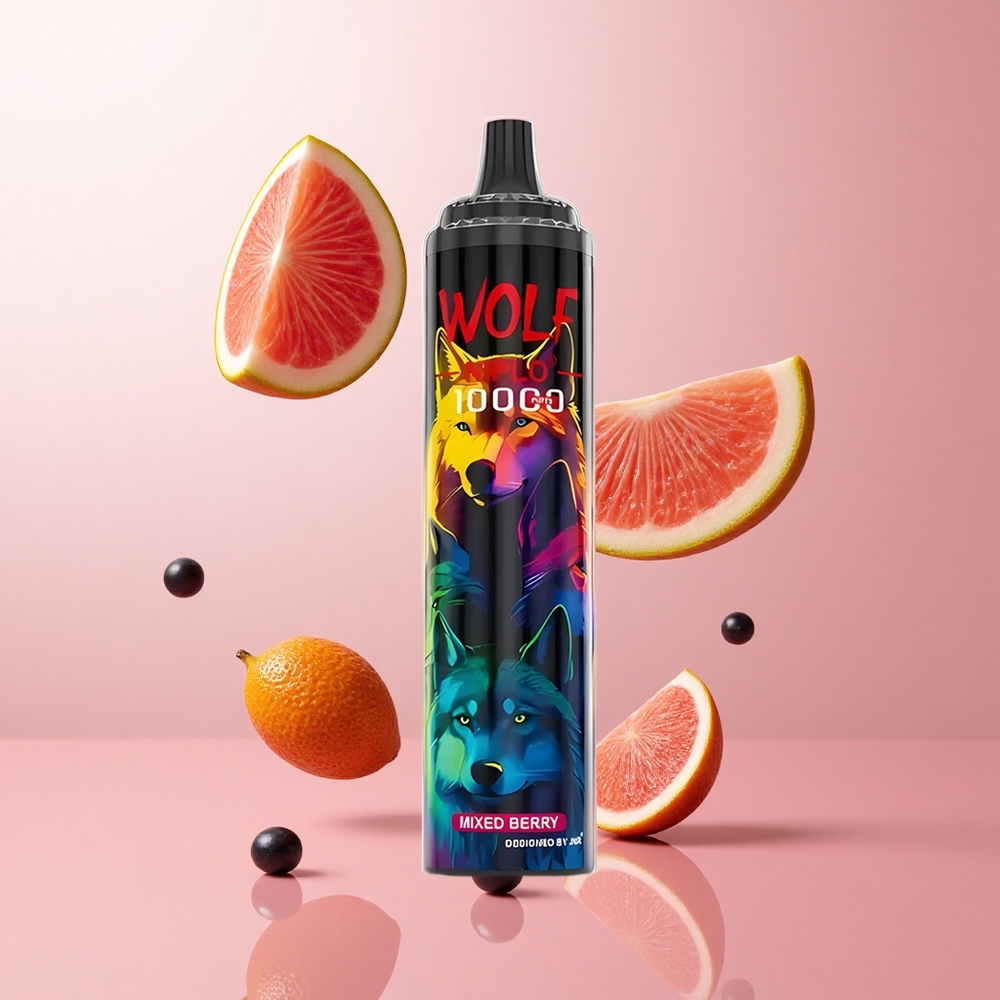 JNR Wolf Niplo 10000 Puffs Baies Mixtes Recharge Type-C wholesale Suisse