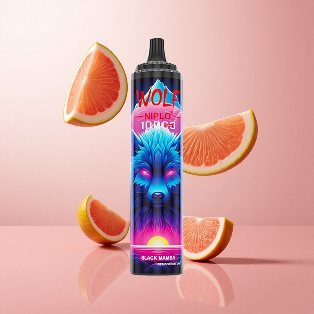 JNR Wolf Niplo 10000 Puffs Black Mamba 20ml 0%/2%/5% Nicotine wholesale Suisse