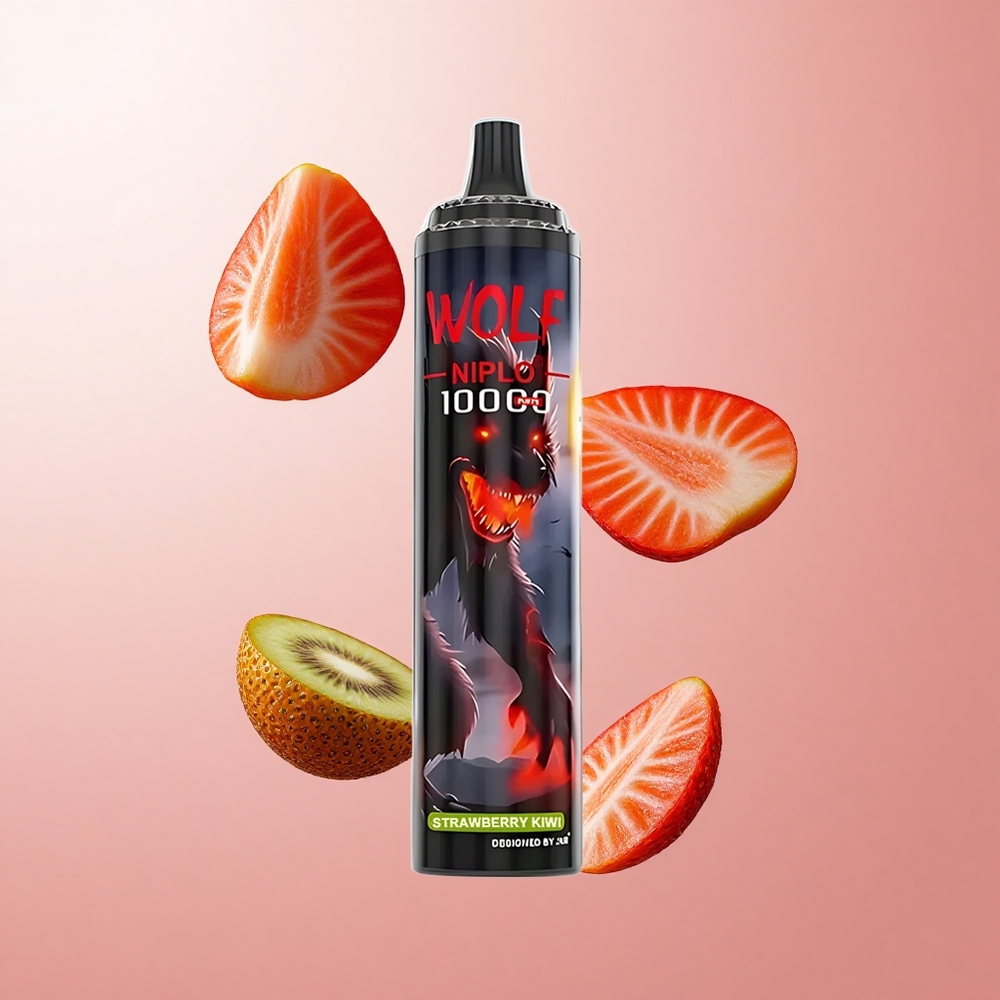JNR Wolf Niplo 10000 Puffs Fraise Kiwi 20ml 0%/2%/5% Nicotine wholesale Suisse
