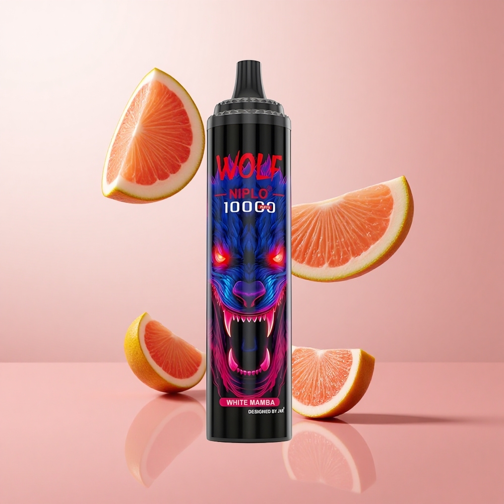 JNR Wolf Niplo 10000 Puffs Mamba Blanche 20ml 0%/2%/5% Nicotine wholesale Suisse