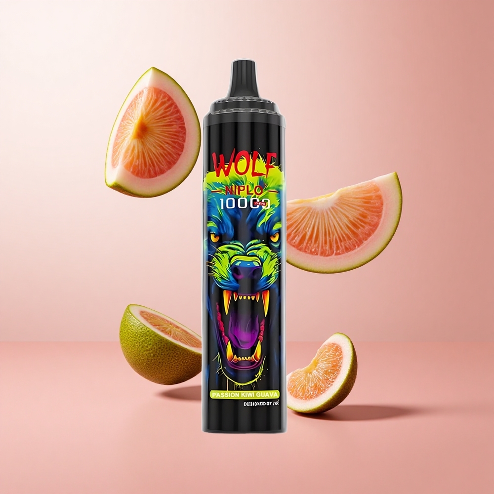 JNR Wolf Niplo 10000 Puffs Vape Jetable Passion Fruit Kiwi (Passion Fruit Kiwi) 20ml wholesale Suisse